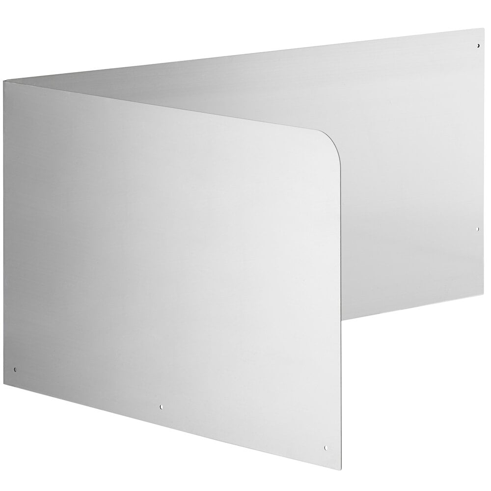 Regency 15" High Stainless Steel Mop Sink Backsplash and Left Side Splash for 28" x 20" Mop Sink