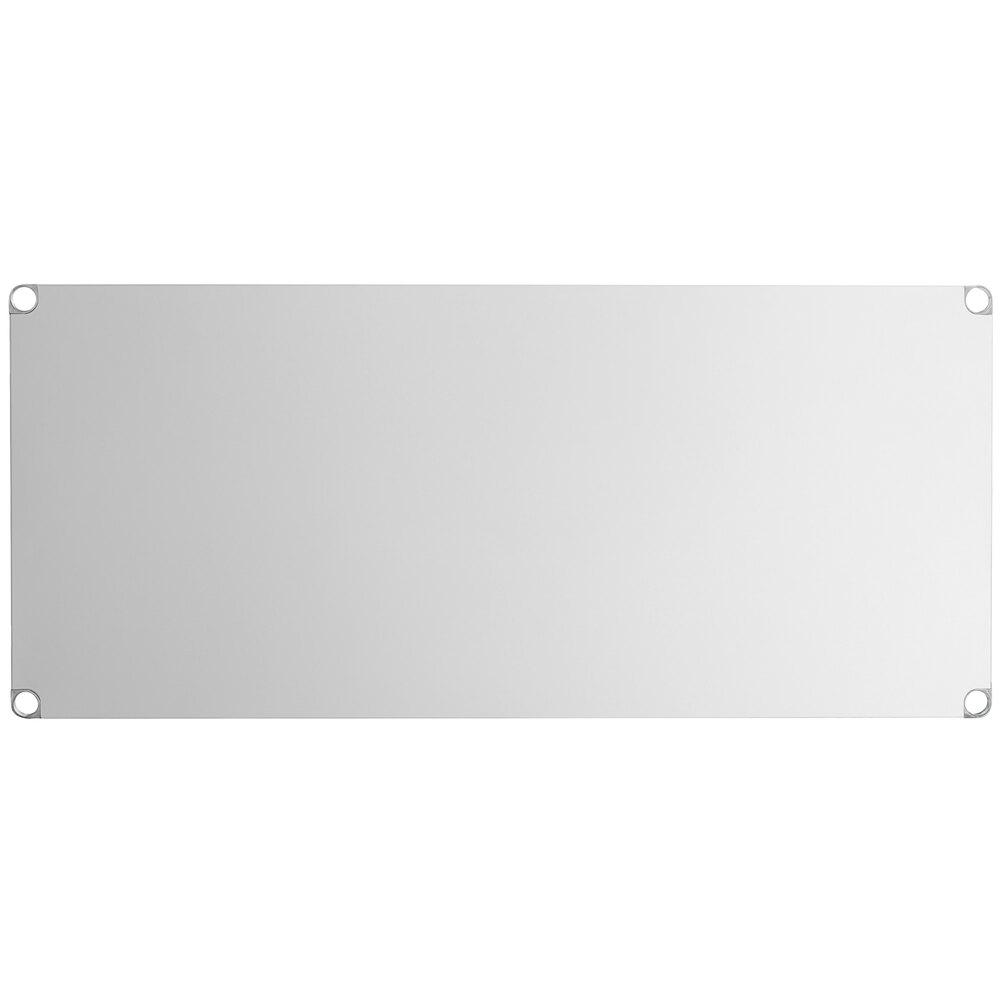 Regency Adjustable Stainless Steel Work Table Undershelf for 36" x 72" Tables - 18 Gauge