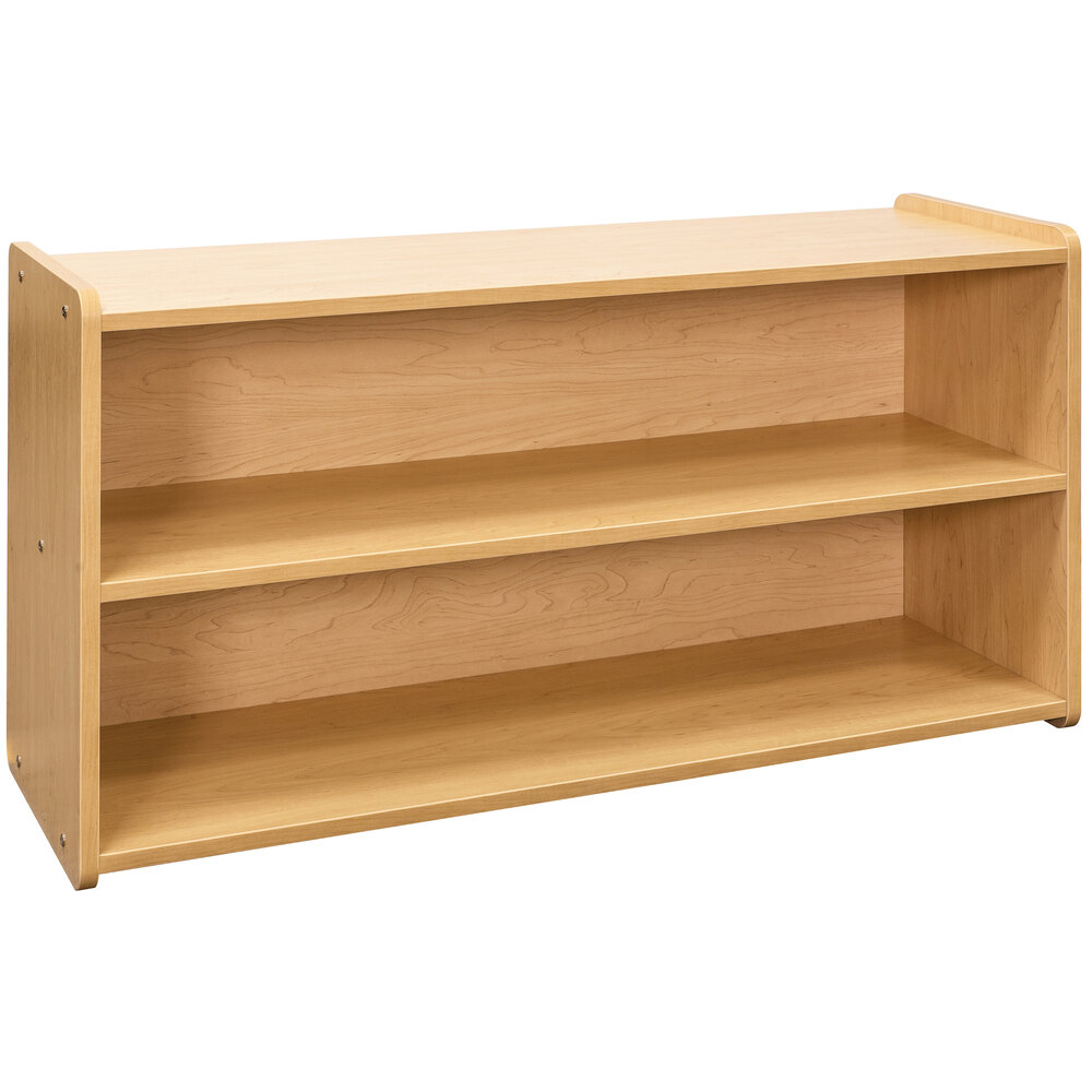 Tot Mate TM2302A.S2222 Maple Laminate Toddler Storage Shelf - 46" x 15" x 23 1/2"