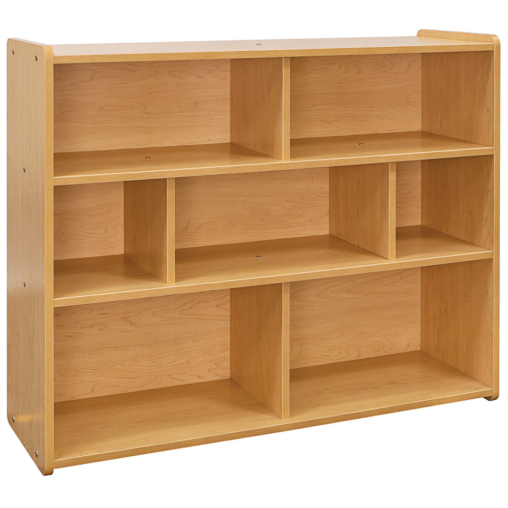 Tot Mate TM2206A.S2222 Maple Laminate School Age Compartment Storage - 46" x 15" x 37 1/2"