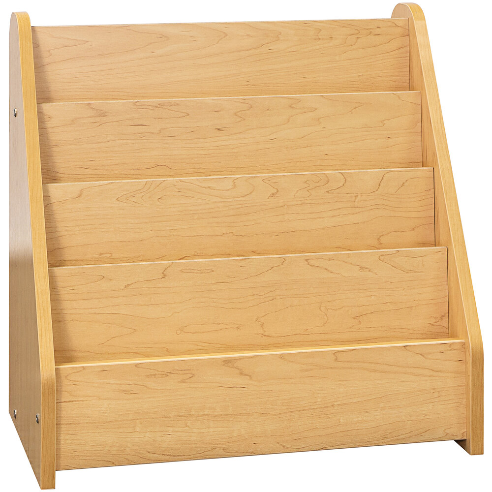 Tot Mate TM2132A.S2222 Maple Laminate 4 Level Book Display - 24" x 14" x 24 1/2"