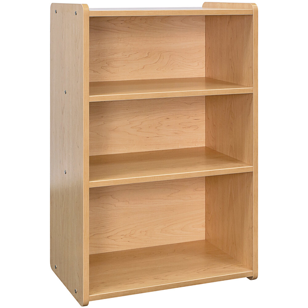 Tot Mate TMS401R.S2222 Maple Laminate School Age Storage Shelf - 24" x 15" x 37 1/2"; Unassembled