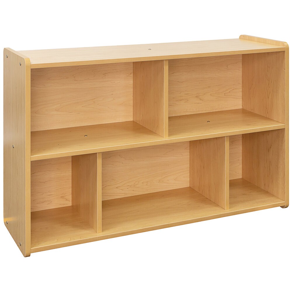 Tot Mate TMS303A.S2222 Maple Laminate School Preschool Compartment Storage - 46" x 15" x 30 1/2"