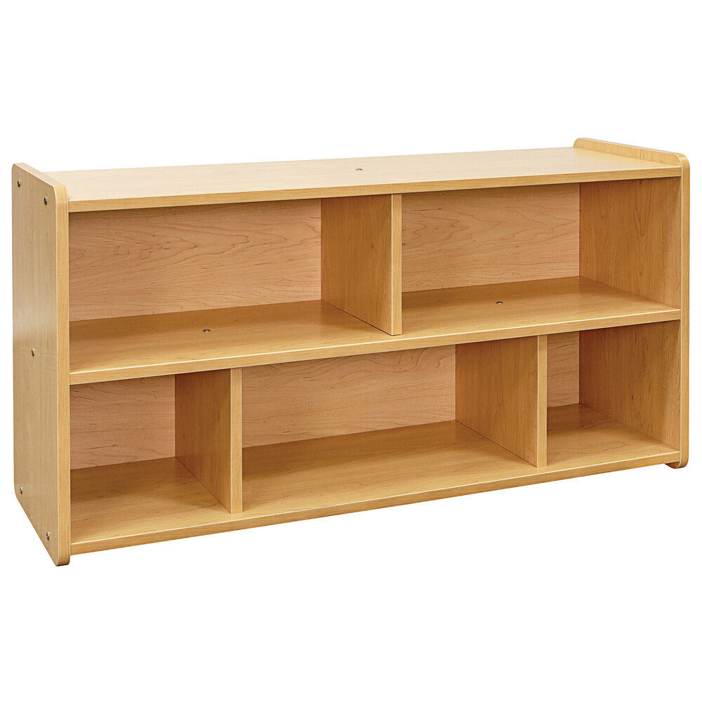 Tot Mate TM2202R.S2222 Maple Laminate Toddler Compartment Storage - 46" x 15" x 23 1/2"; Unassembled
