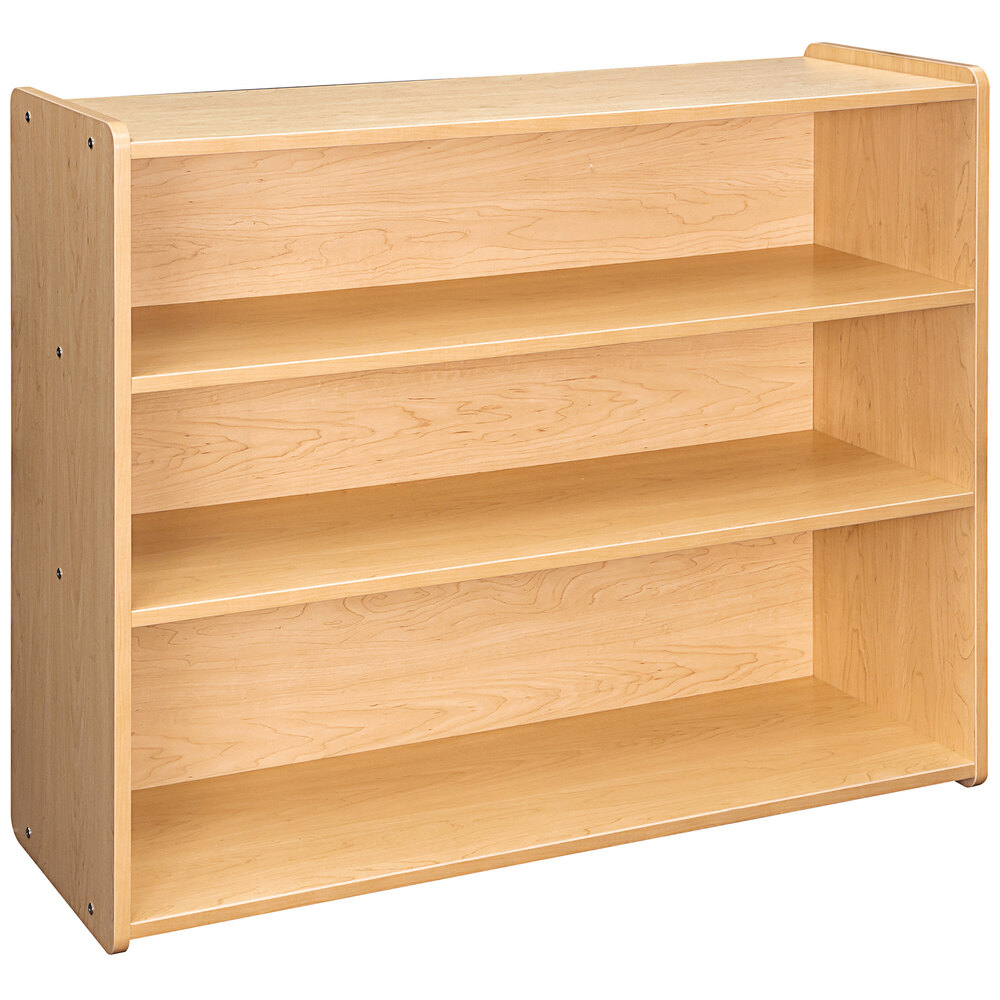 Tot Mate TM2306R.S2222 Maple Laminate School Age Storage Shelf - 46" x 15" x 37 1/2"; Unassembled