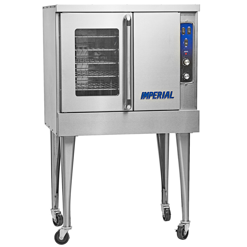 Imperial Range PCVG-1 Pro Series Single-Deck Two-Door Liquid Propane Convection Oven with Two-Speed Motor- 70,000 BTU