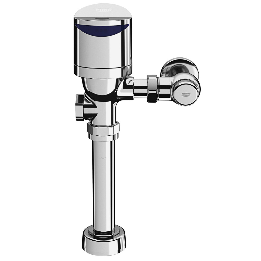 Zurn Elkay ZER6000AV-ONE-TM Chrome Plated Sensor Operated Battery Powered Exposed Diaphragm Flush Valve for High Efficiency Water Closets - 1.1 GPF
