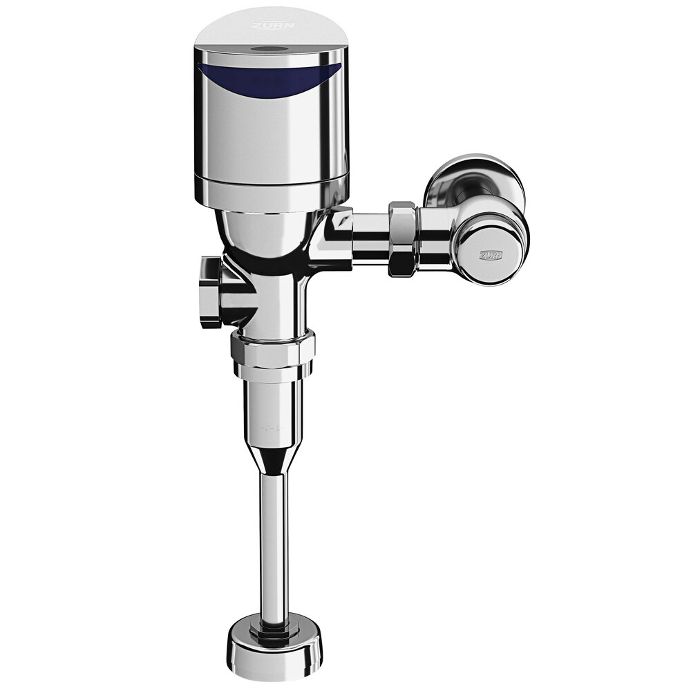 Zurn Elkay ZER6003AV-EWS-TM Chrome Plated Sensor Operated Battery Powered Urinal Flush Valve - 0.5 GPF