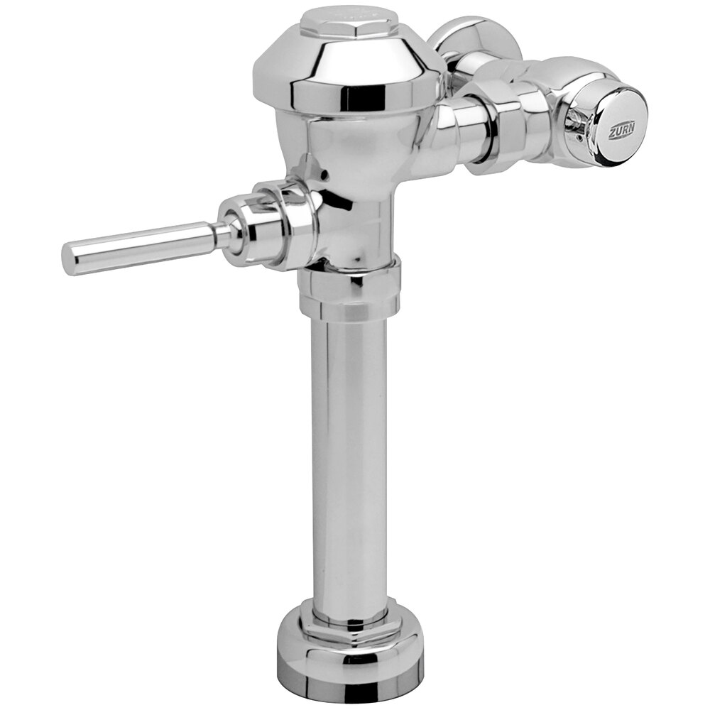 Zurn Elkay Z6000-WS1-VC-YB-YC Aquaflush Chrome Plated Manual Exposed Diaphragm Water Closet Flush Valve with Sweat Solder Kit and Cast Wall Flange - 1.6 GPF