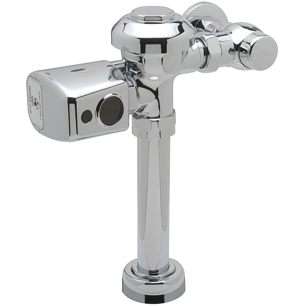 Zurn Elkay ZER6000AV-ONE-CPM Chrome Plated Sensor Operated Battery Powered Exposed Diaphragm Flush Valve for High Efficiency Water Closets - 1.1 GPF