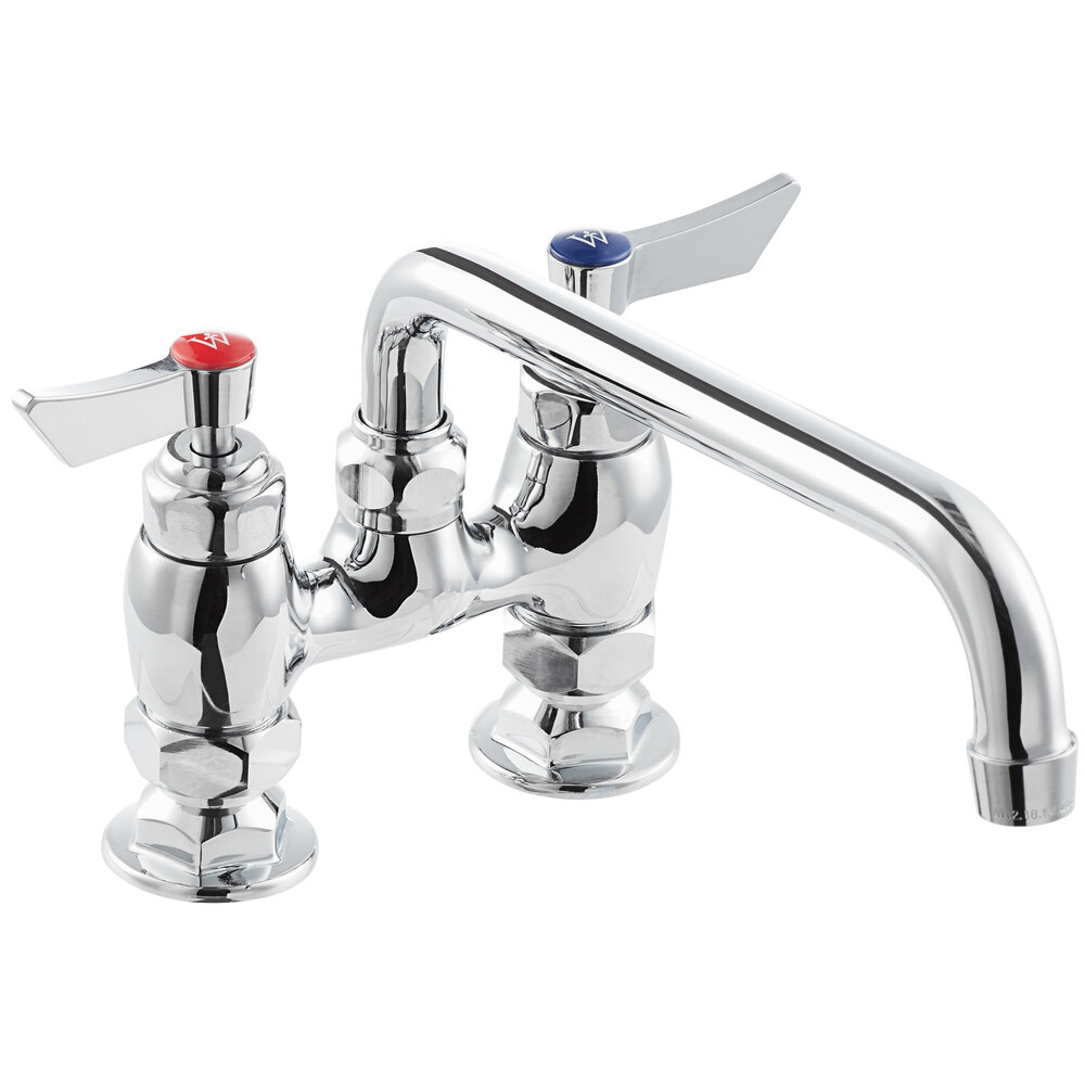 Waterloo Deck-Mounted Faucet with 4" Centers and 10" Swing Spout