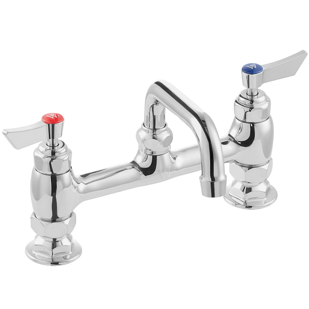 Waterloo Deck-Mounted Faucet with 8" Centers and 6" Swing Spout