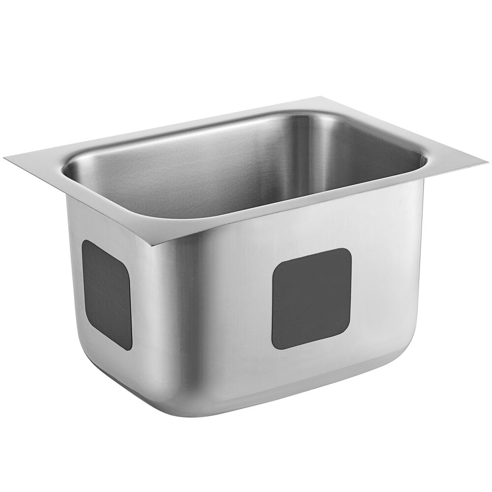 Waterloo 10" x 14" x 10" 18 Gauge Stainless Steel One Compartment Undermount Sink