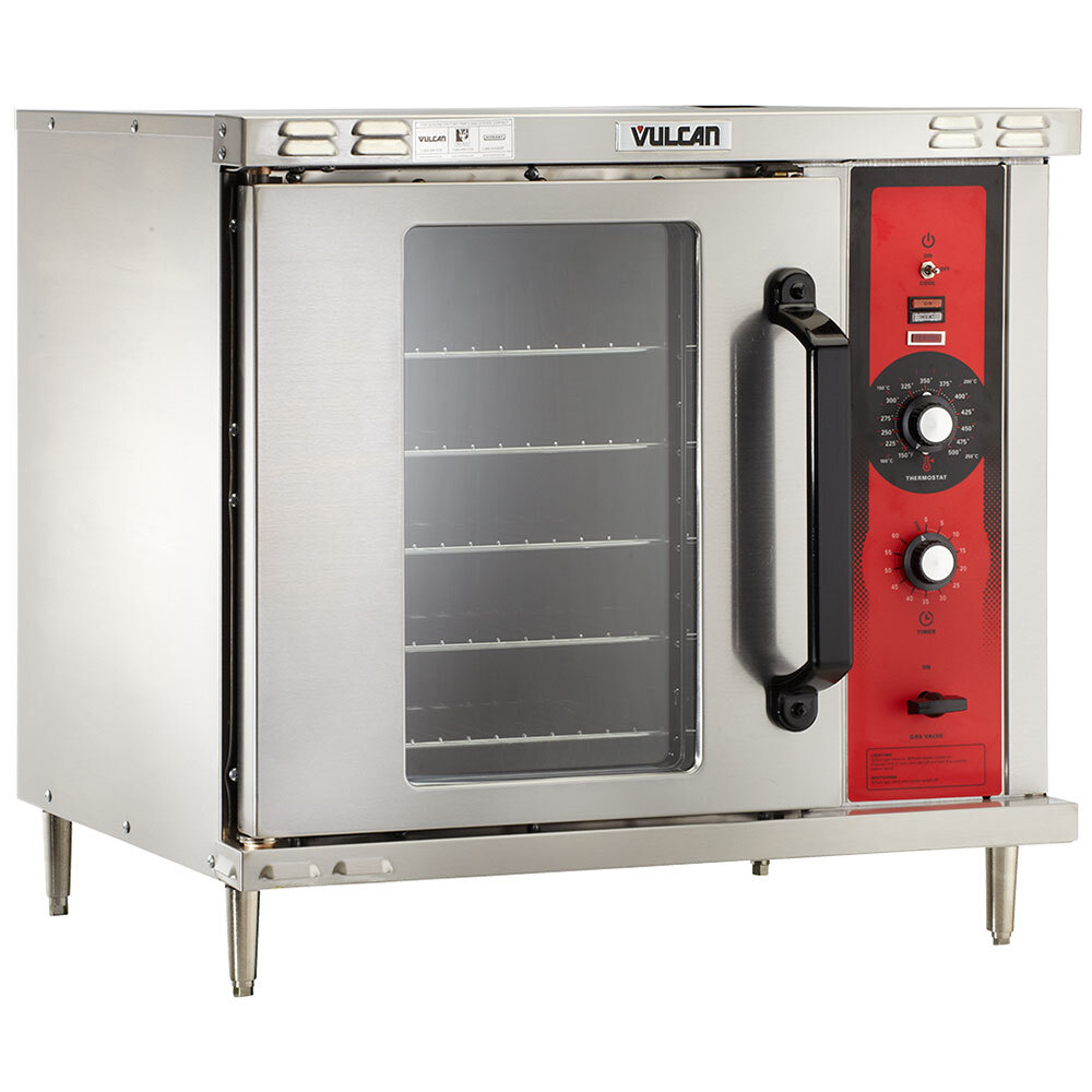 Vulcan ECO2D-208/3 Single Deck Half Size Electric Convection Oven with Solid State Controls - 208V, 3 Phase, 5.5 kW