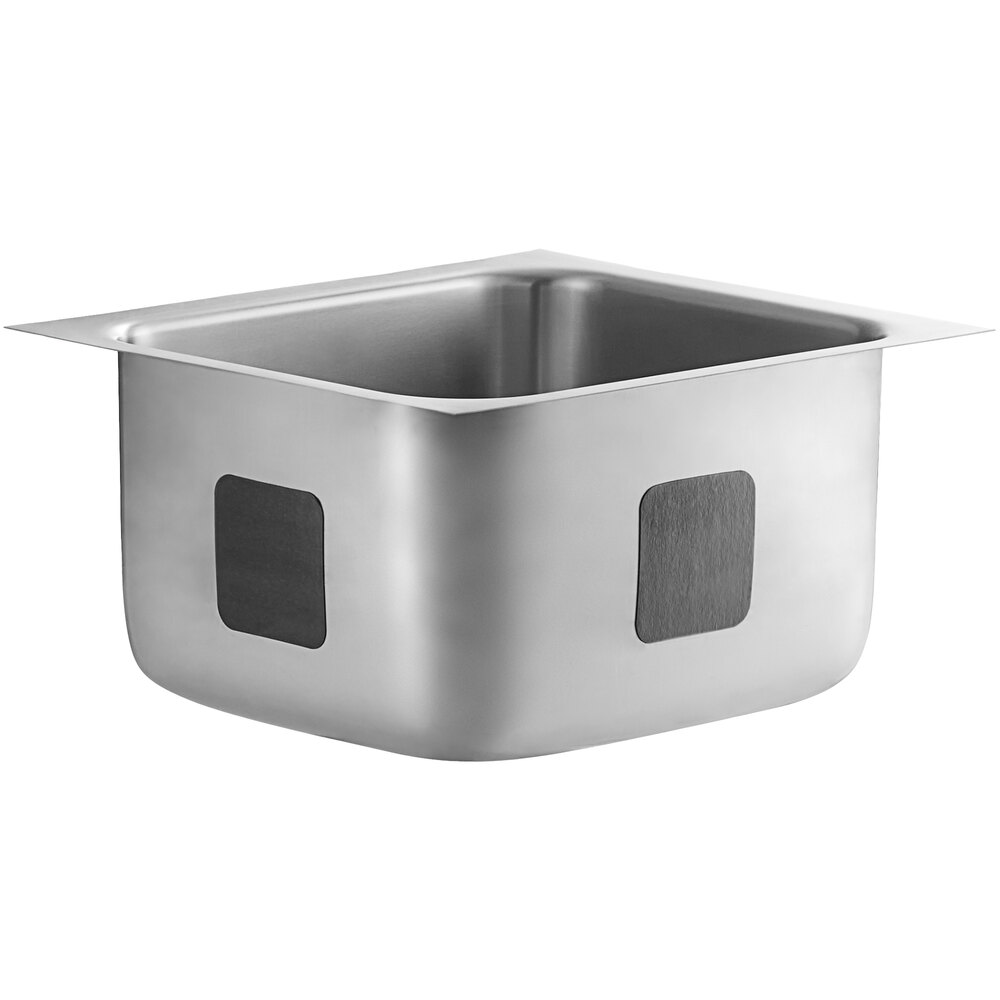 Waterloo 14" x 16" x 10" 18 Gauge Stainless Steel One Compartment Undermount Sink