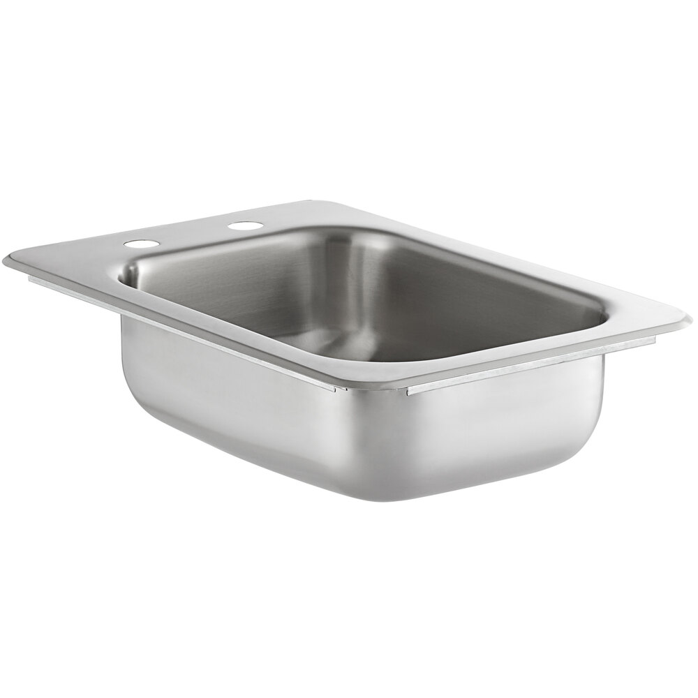 Regency 10" x 14" x 5" 20 Gauge Stainless Steel One Compartment Drop-In Sink
