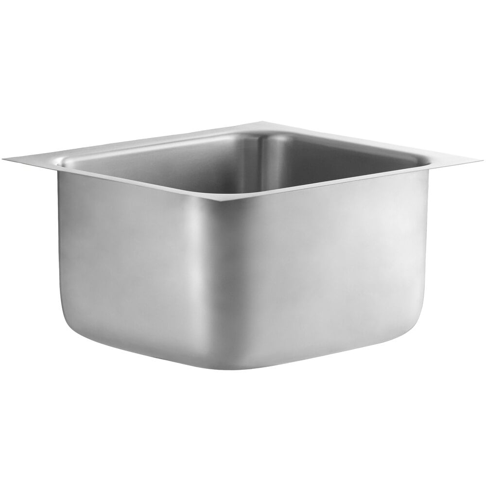 Regency 14" x 16" x 10" 20 Gauge Stainless Steel One Compartment Undermount Sink