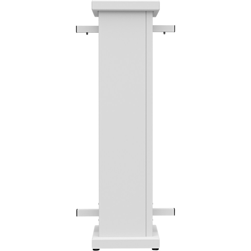 SelectSpace 10" x 10" x 36" White Straight Stand Planter with Square Top Cut-Out