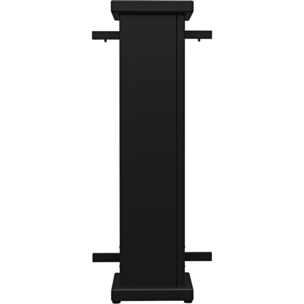 SelectSpace 10" x 10" x 36" Stock Black Straight Stand Planter with Circle Top Cut-Out