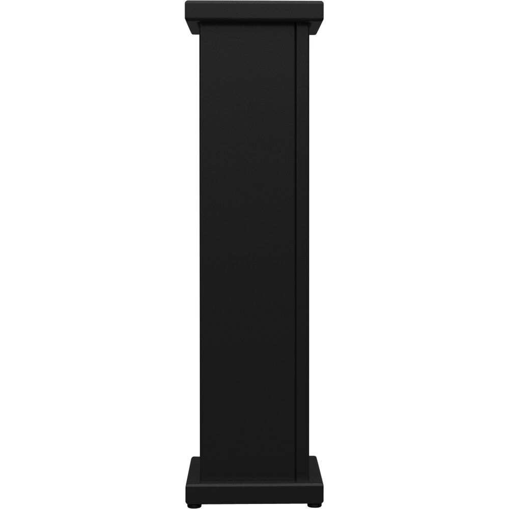 SelectSpace 10" x 10" x 36" Stock Black Stand-Alone Planter with Square Top Cut Out