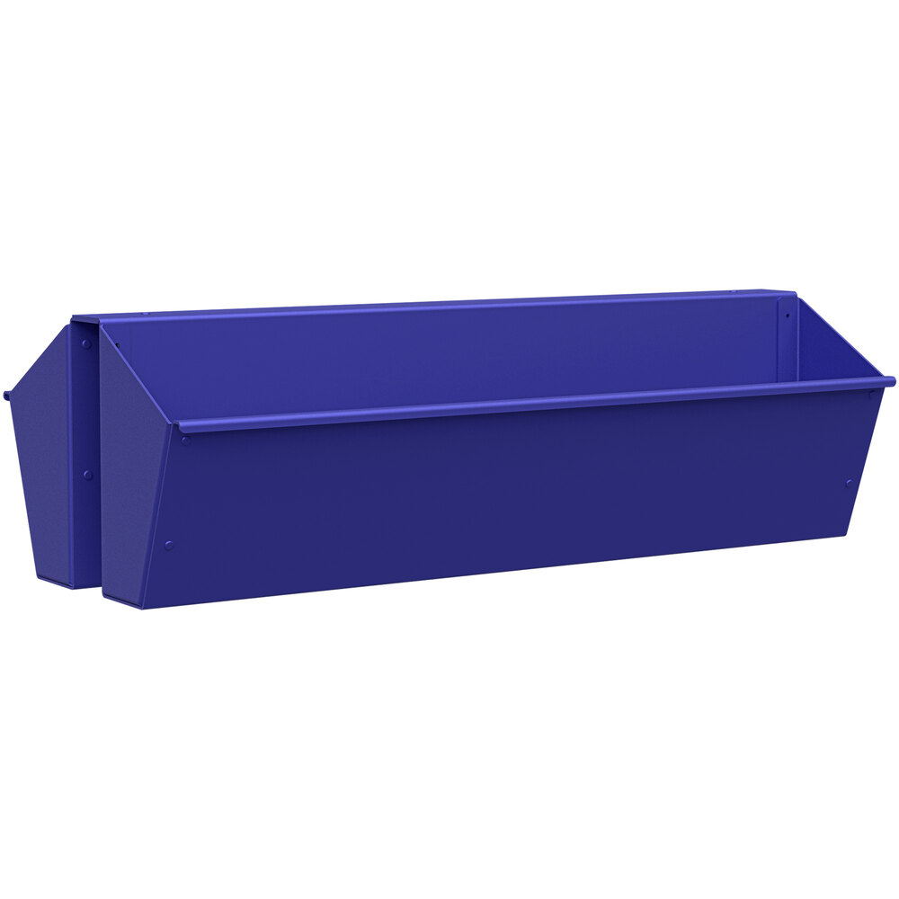 SelectSpace 30 1/8" x 9 3/8" x 6 3/8" Royal Blue Hanging Planter