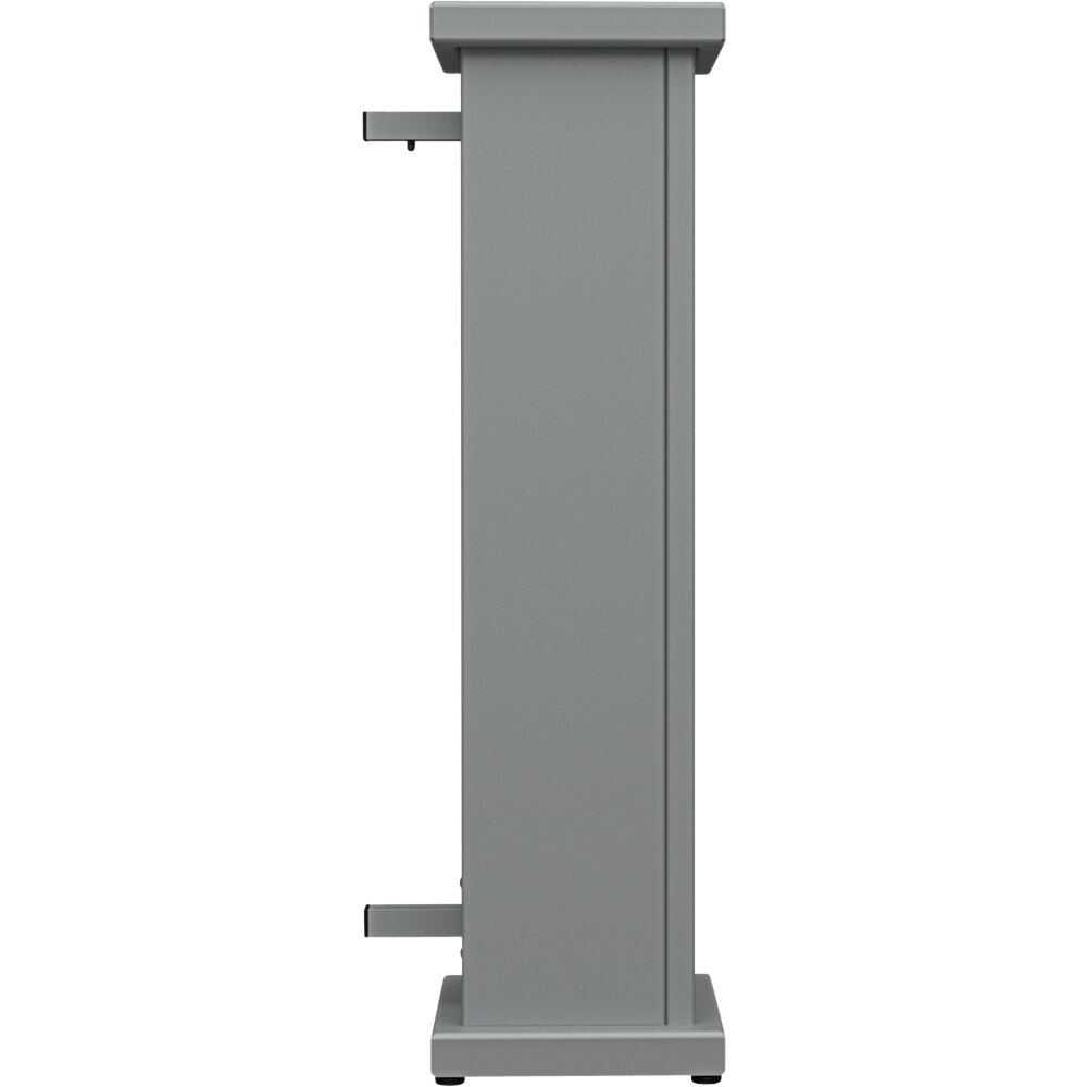 SelectSpace 10" x 10" x 36" Stock Gray End Planter with Square Top Cut-Out