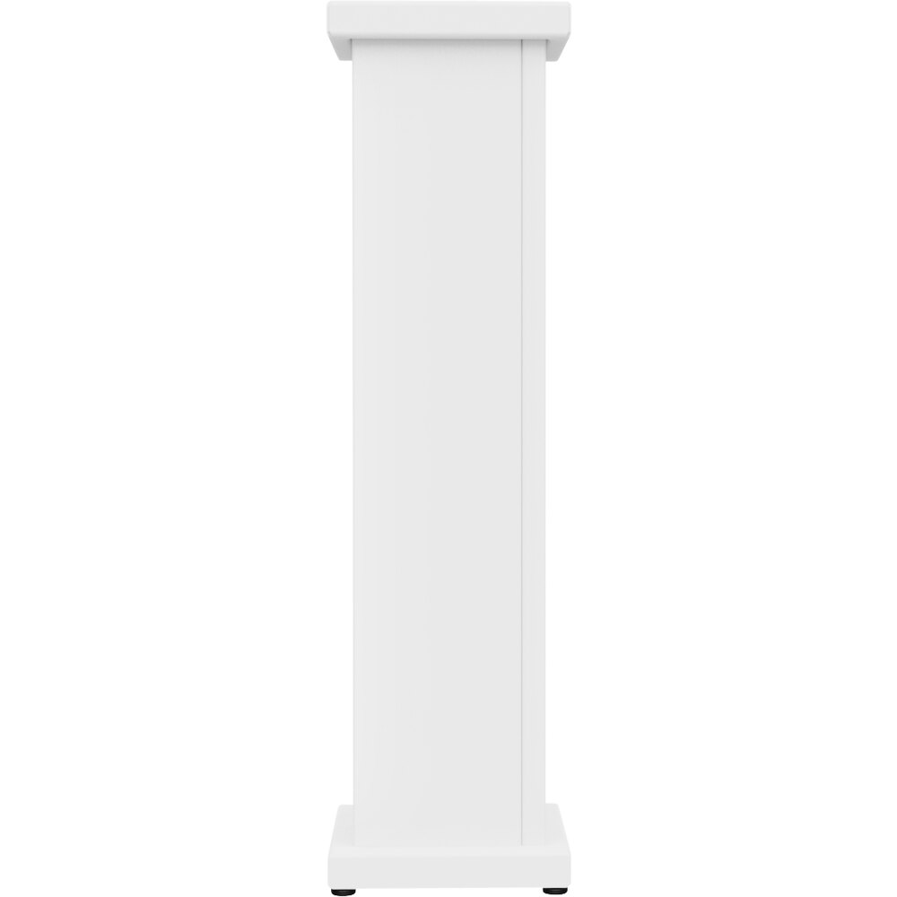 SelectSpace 10" x 10" x 36" White Stand-Alone Planter with Circle Top Cut Out