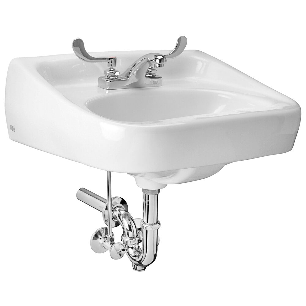 Zurn Elkay Z.L3.M Manual Faucet Lavatory System with Wall Hung Lavatory - 20" x 18" Bowl