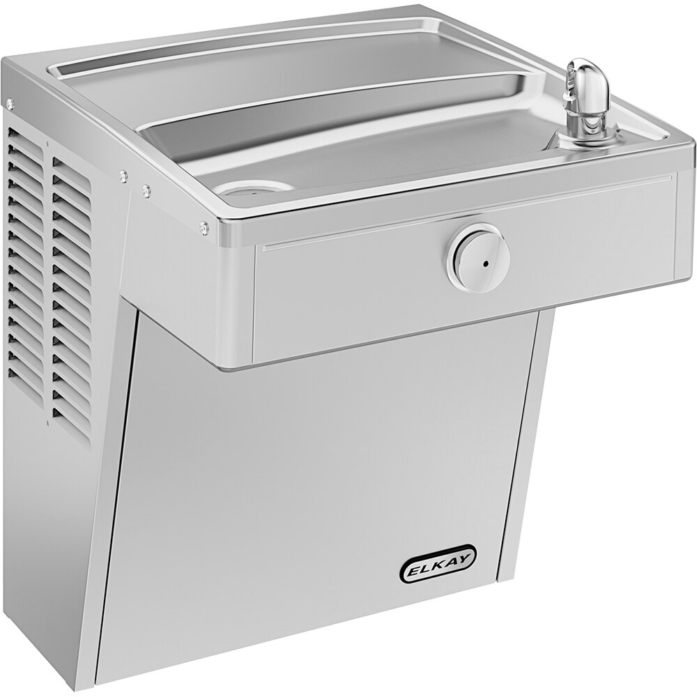 Zurn Elkay VRCDS Stainless Steel Wall Mount Non-Filtered Vandal-Resistant Drinking Fountain - Non-Refrigerated