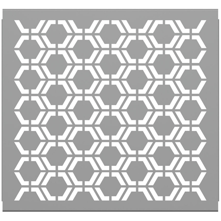 SelectSpace 3' Stock Gray Hexagonal Pattern Partition Panel