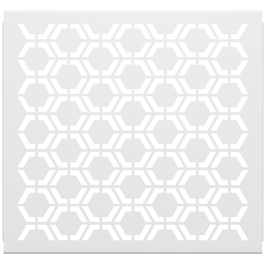 SelectSpace 3' White Hexagonal Pattern Partition Panel
