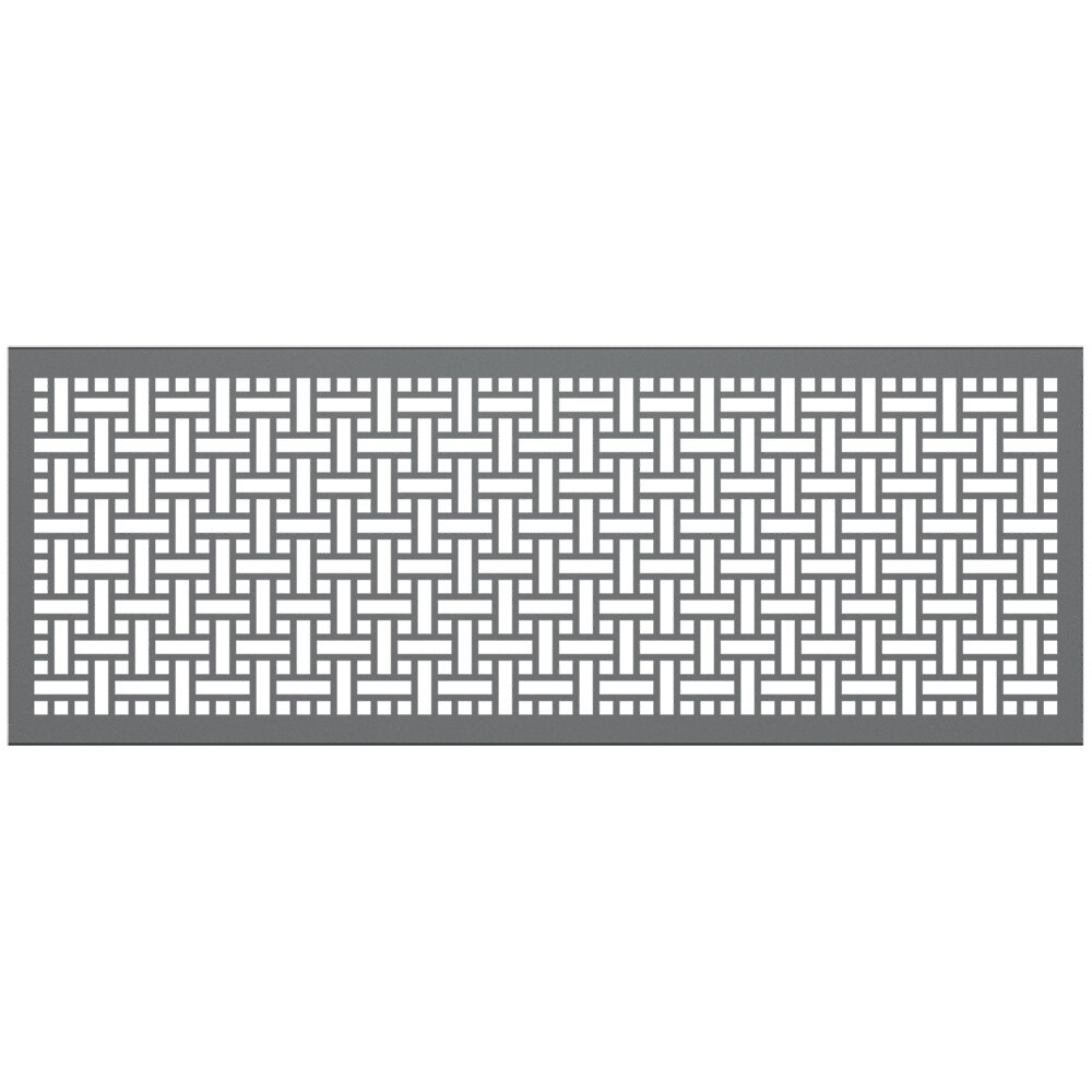 SelectSpace 7' Stock Gray Square Weave Pattern Partition Panel