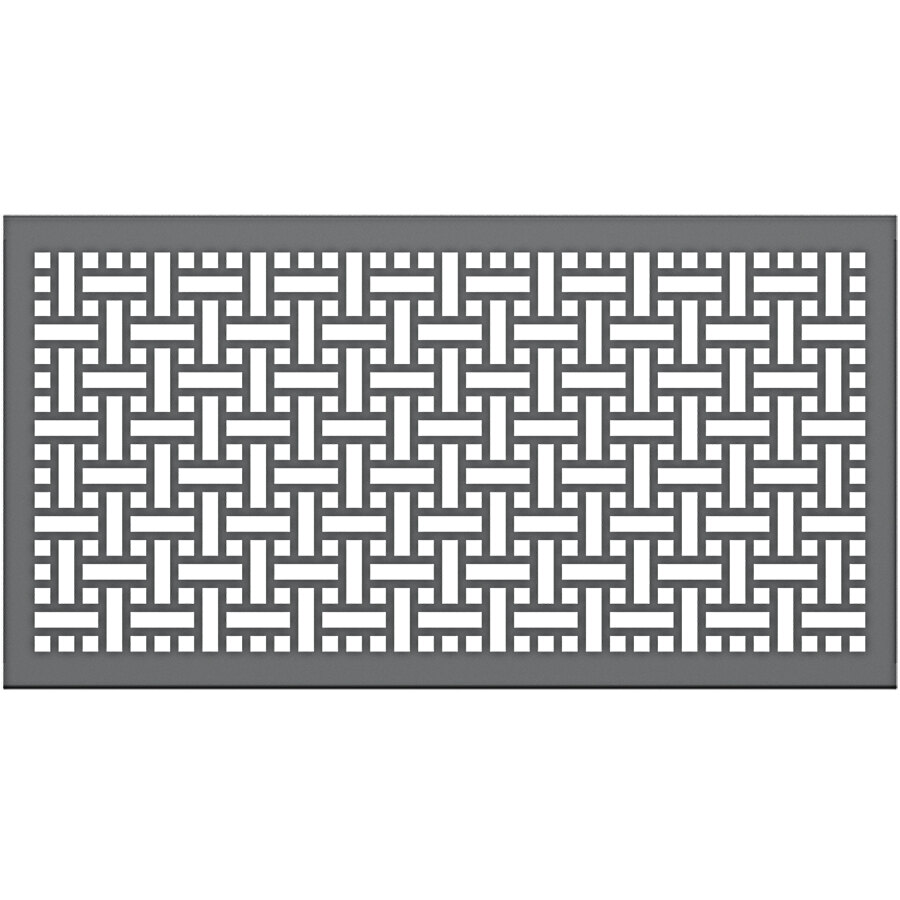 SelectSpace 5' Stock Gray Square Weave Pattern Partition Panel