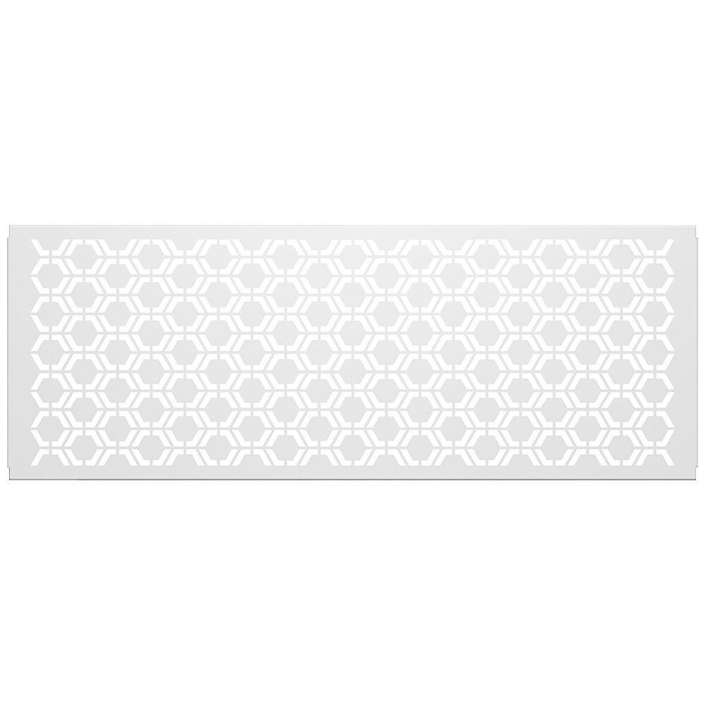 SelectSpace 7' White Hexagonal Pattern Partition Panel