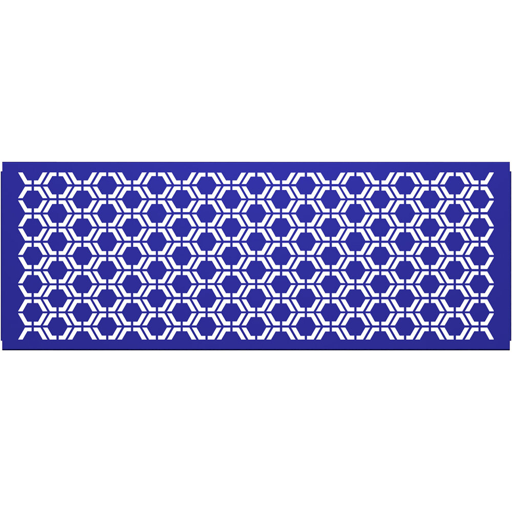 SelectSpace 7' Royal Blue Hexagonal Pattern Partition Panel