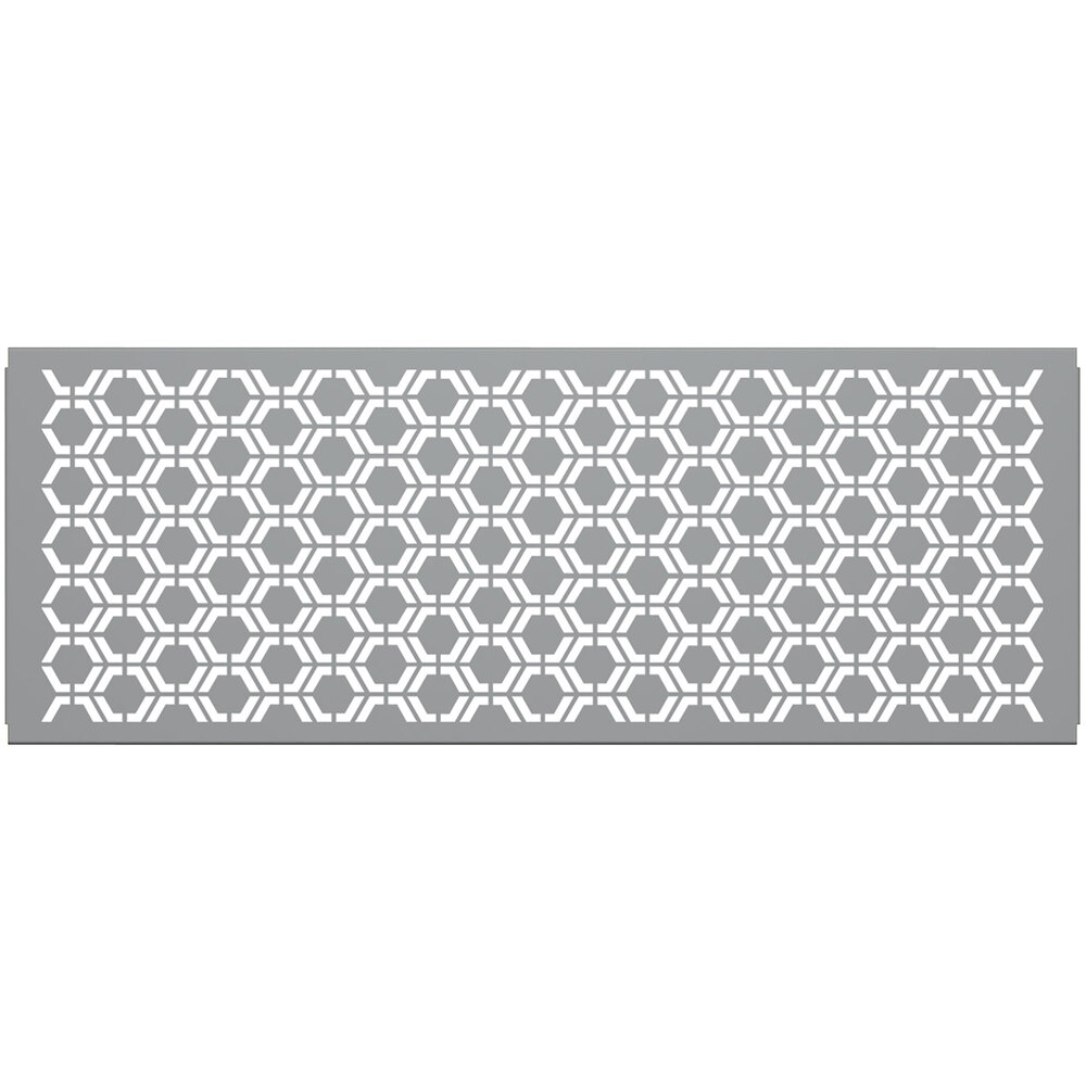 SelectSpace 7' Stock Gray Hexagonal Pattern Partition Panel