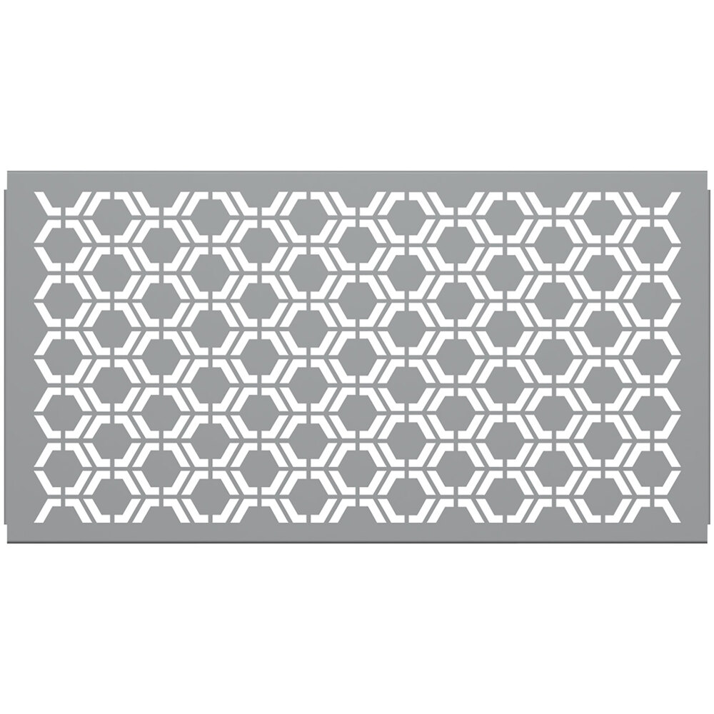SelectSpace 5' Stock Gray Hexagonal Pattern Partition Panel