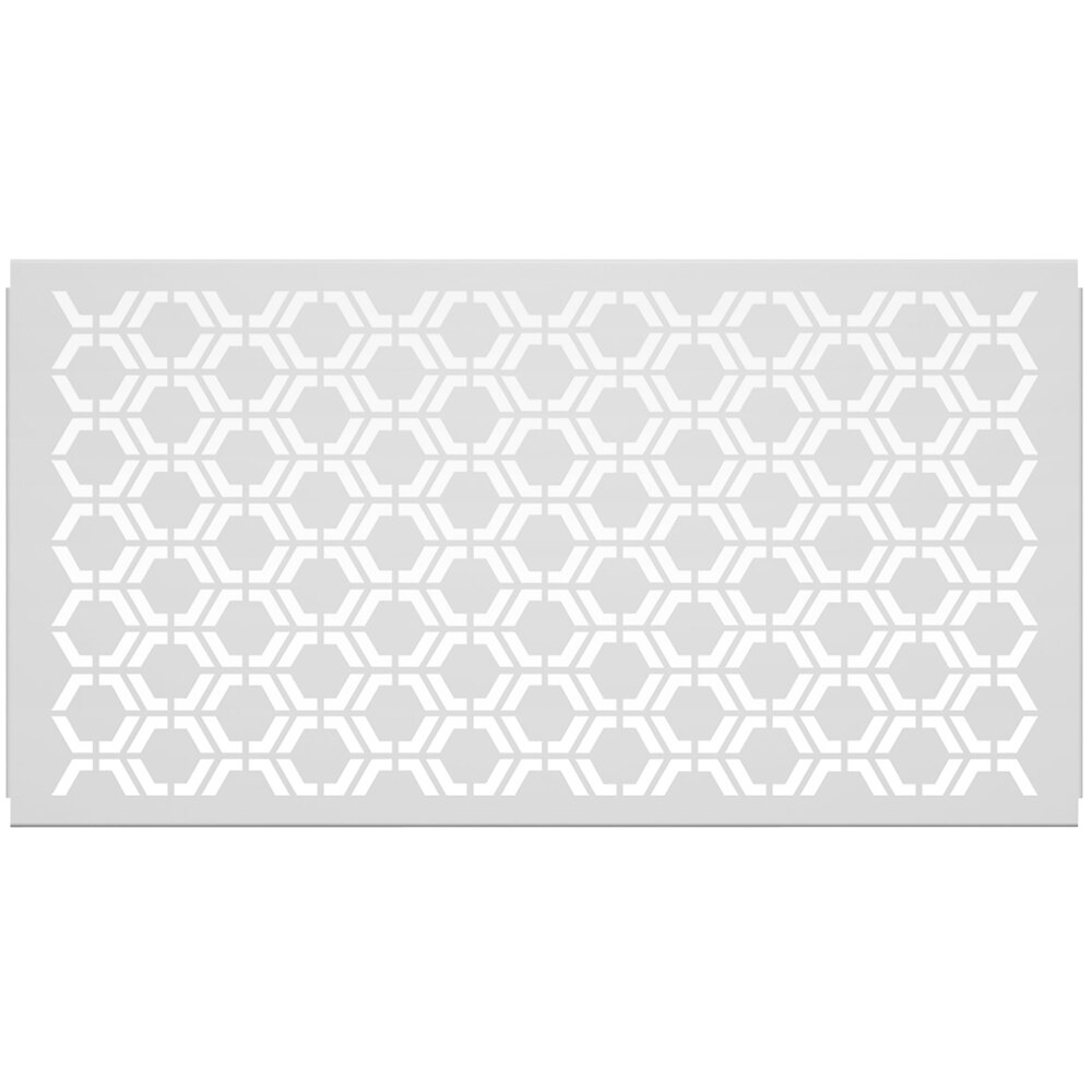 SelectSpace 5' White Hexagonal Pattern Partition Panel