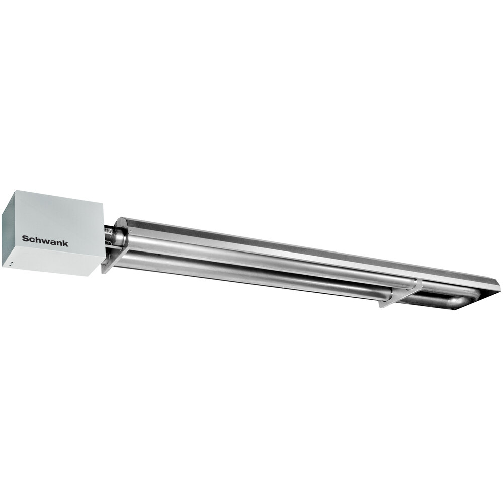 Schwank Silver Powder-Coated Natural Gas Tube Patio Heater - 40,000 BTU