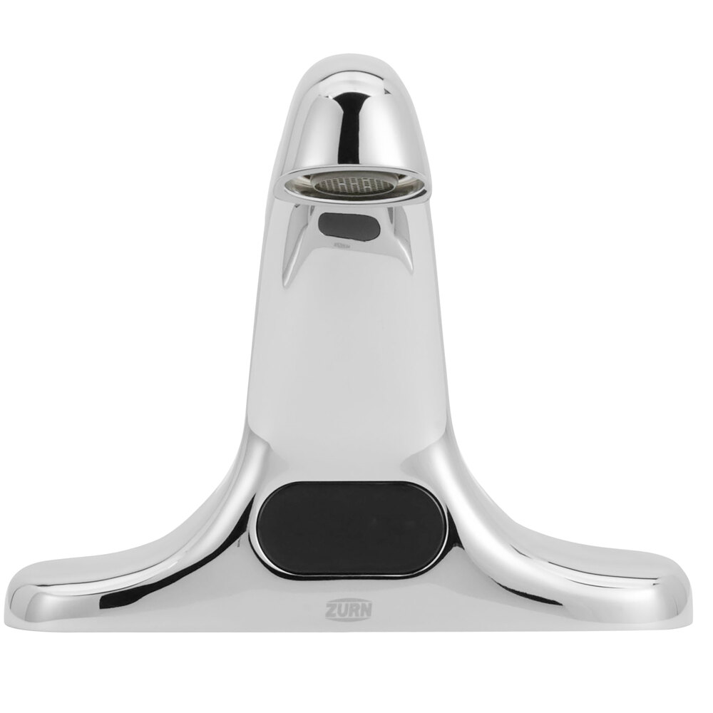 Zurn Elkay Z6915-XL-ACA AquaSense Deck Mount Centerset Sensor Faucet with 4" Centers and 6 3/4" Spout (0.5 GPM), Plug-In Powered