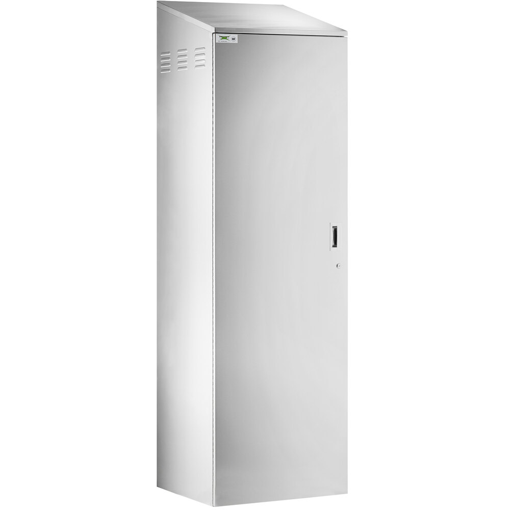 Regency Stainless Steel Mop Sink Cabinet - 25 1/4" x 22 5/8" x 84"