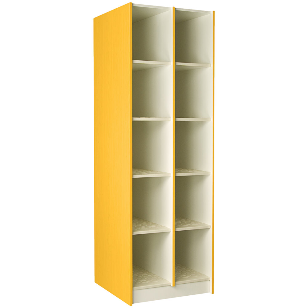 I.D. Systems 29" Deep Sun Yellow 10 Compartment Instrument Storage Cabinet 89418 278429 Z042