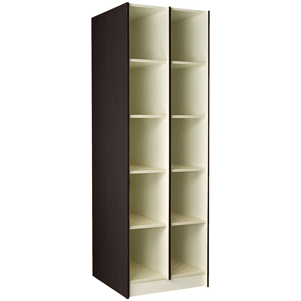I.D. Systems 29" Deep Midnight Maple 10 Compartment Instrument Storage Cabinet 89418 278429 Z023