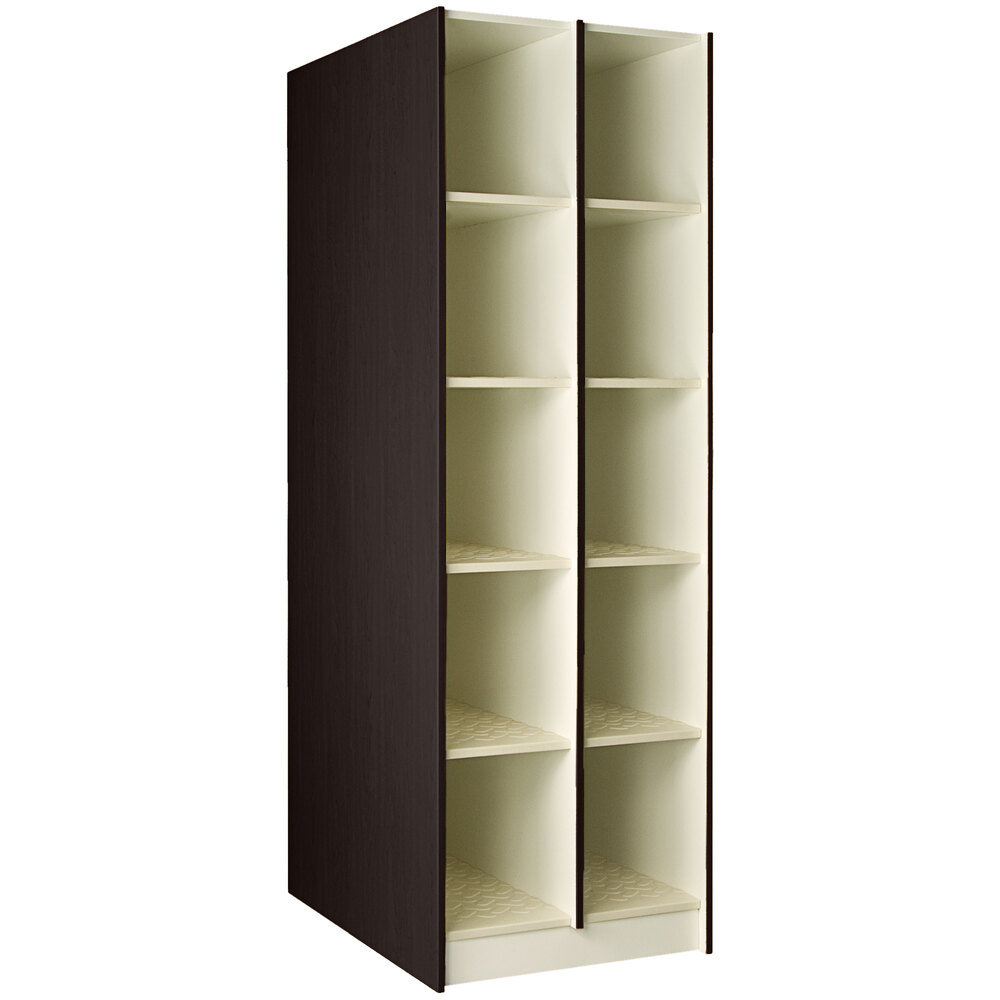 I.D. Systems 40" Deep Midnight Maple 10 Compartment Instrument Storage Cabinet 89418 278440 Z023