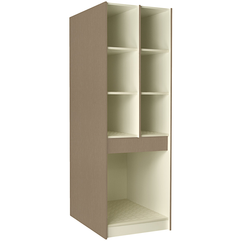 I.D. Systems 40" Deep Pepperdust Instrument Storage Cabinet with (6) 12 3/8" Compartments and (1) 25 1/2" Compartment 89428 278440 Z027
