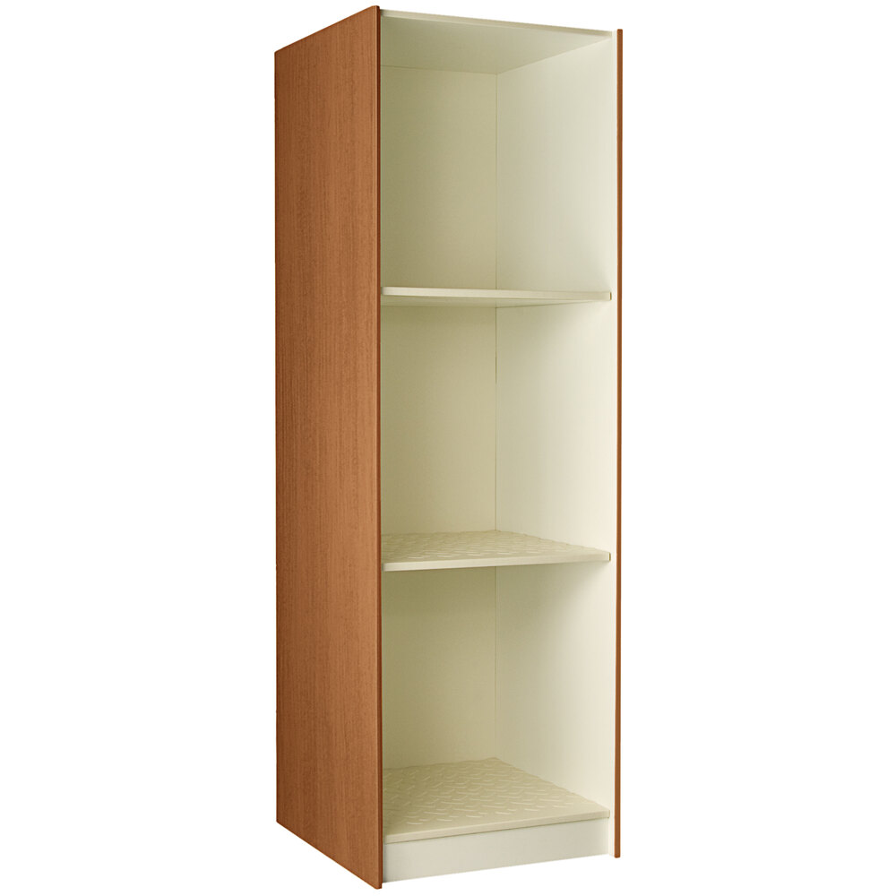 I.D. Systems 29" Deep Medium Cherry 3 Compartment Instrument Storage Cabinet 89432 278429 Z003