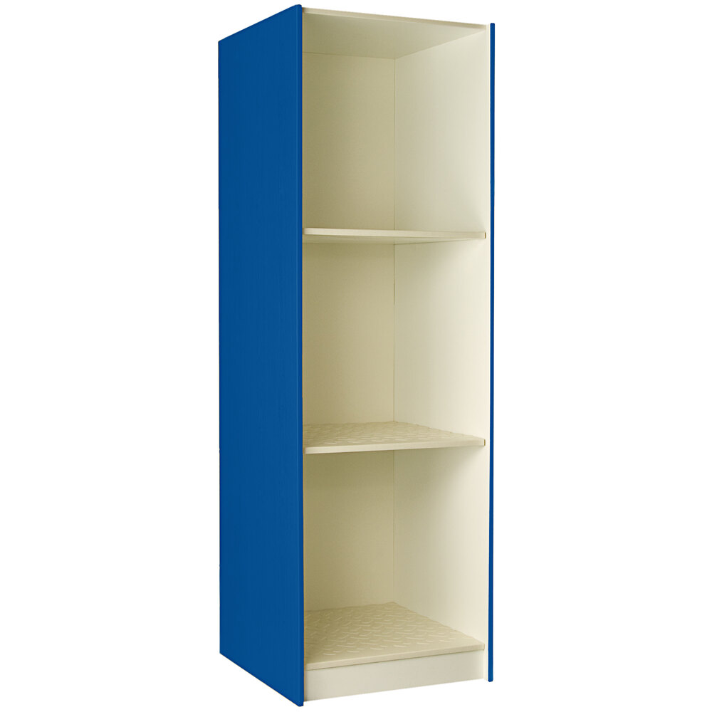 I.D. Systems 29" Deep Royal Blue 3 Compartment Instrument Storage Cabinet 89432 278429 Z045
