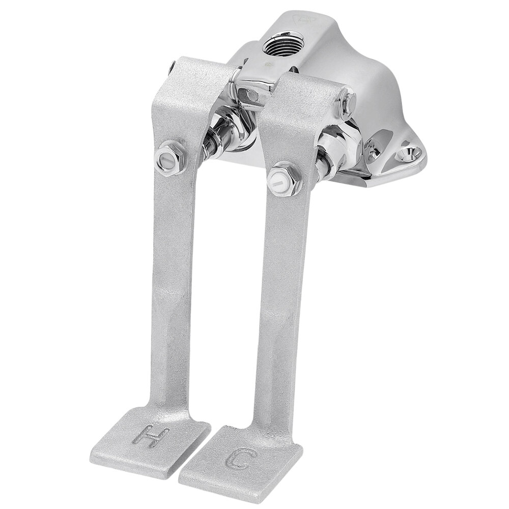 T&S B-0505 Double Pedal Valve Ledge Mounted