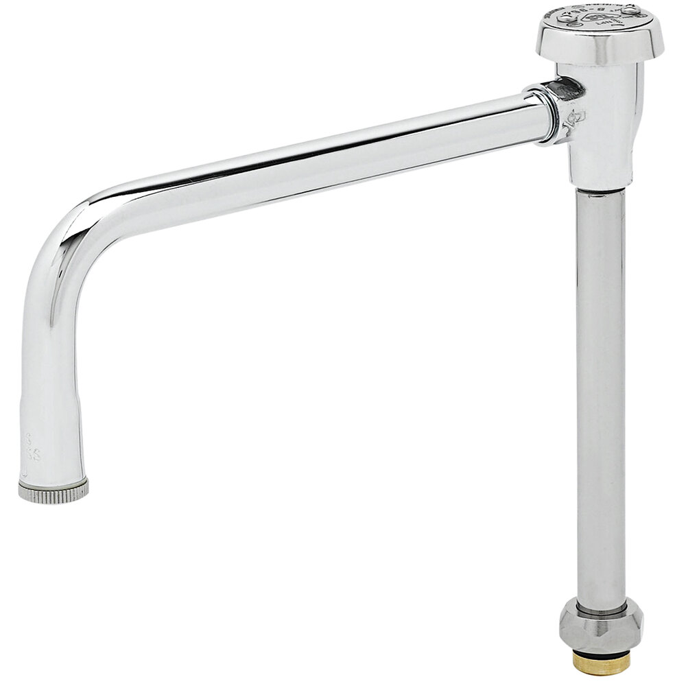 T&S B-0407-03 8 5/8" Swivel Vacuum Breaker Gooseneck Nozzle