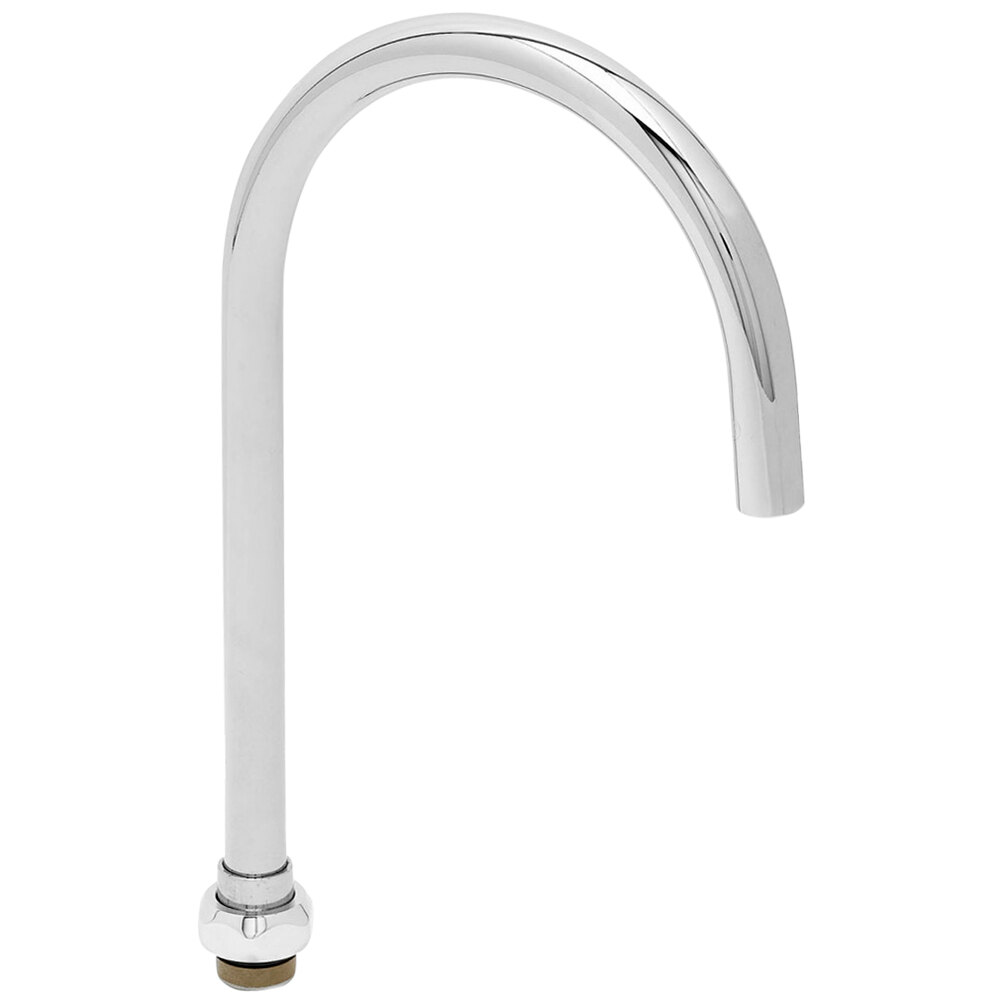 T&S 133XP-F22 5 11/16" Swivel Gooseneck Nozzle with 2.2 GPM Flow Disc and Plain End